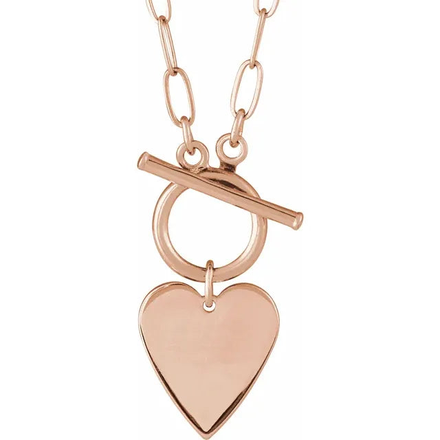 Heart Toggle 18" Necklace