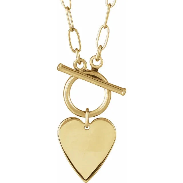 Heart Toggle 18" Necklace