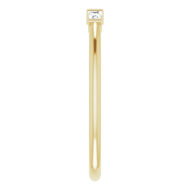 Diamond Straight Baguette Stackable Ring