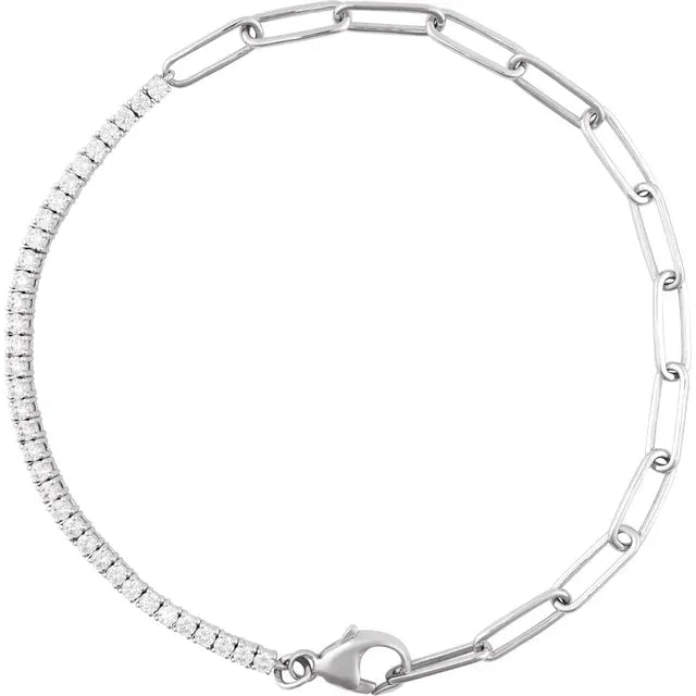 Natural Diamond Adjustable Line Bracelet