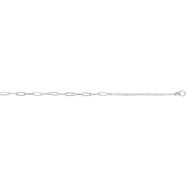 Natural Diamond Adjustable Line Bracelet