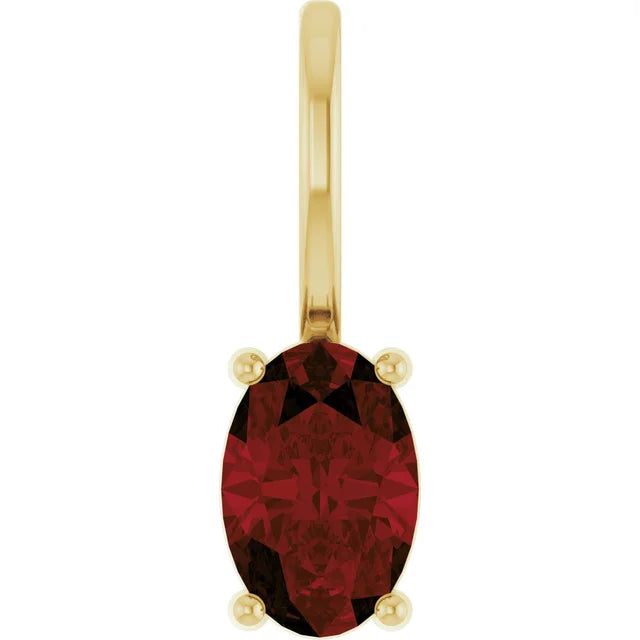 Natural Garnet Charm/Pendant