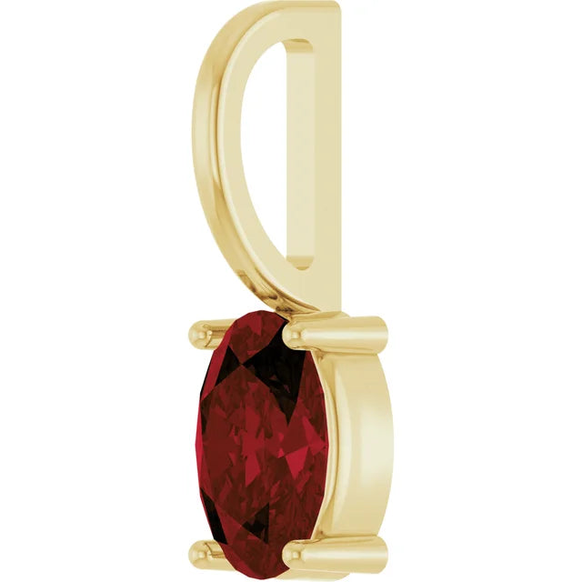 Natural Garnet Charm/Pendant