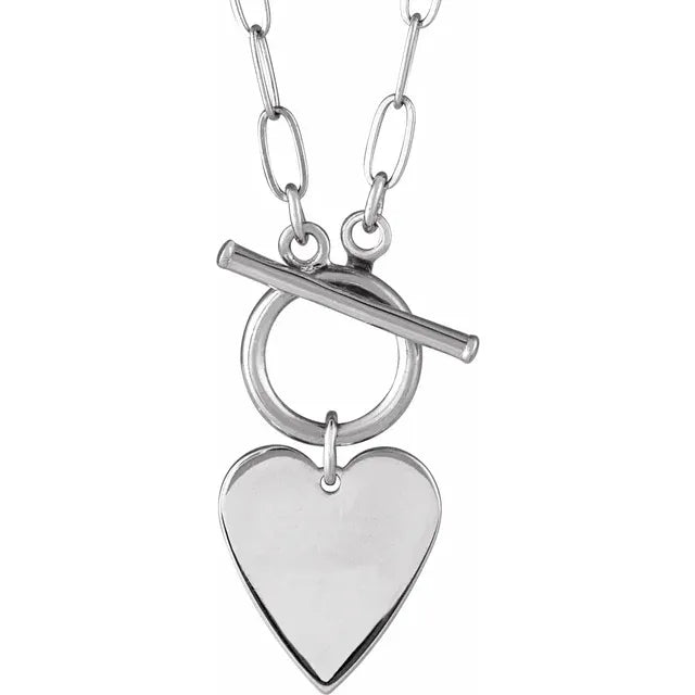 Heart Toggle 18" Necklace