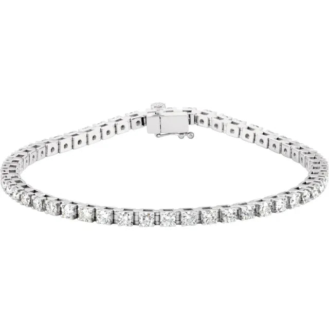 Natural Diamond Line Bracelet - 3.5ct