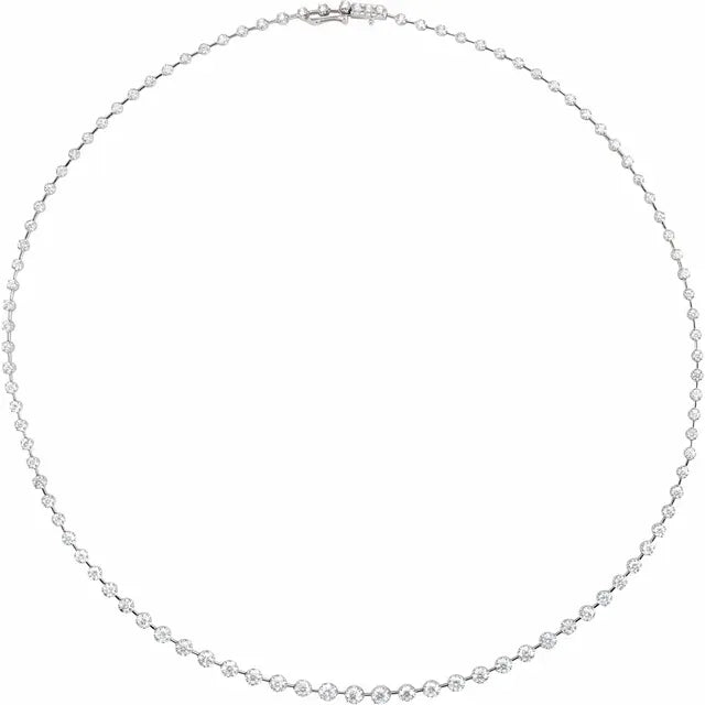 Natural Diamond 18" Necklace