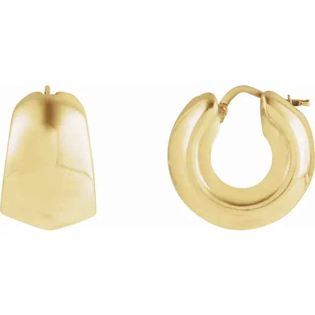 Tapered Hoop Earrings