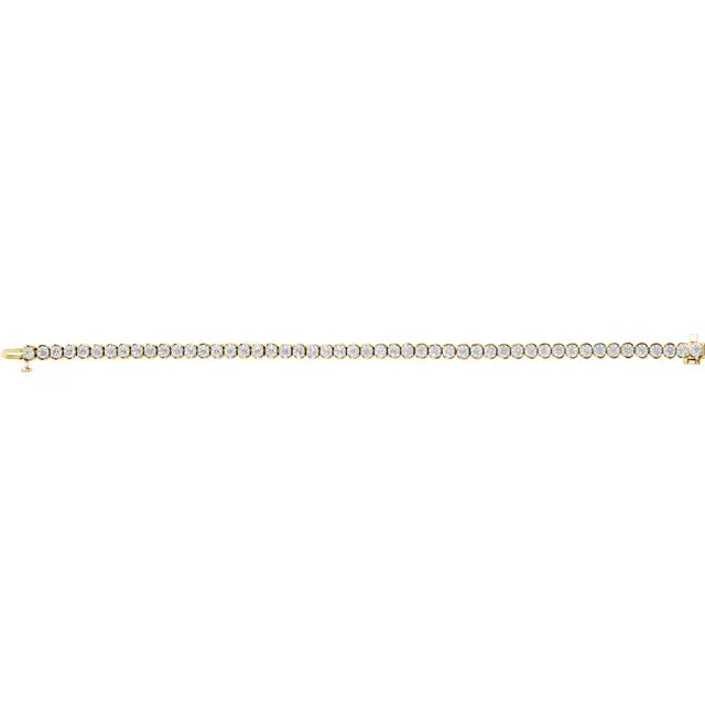 Natural Diamond Line (Tennis) Bracelet