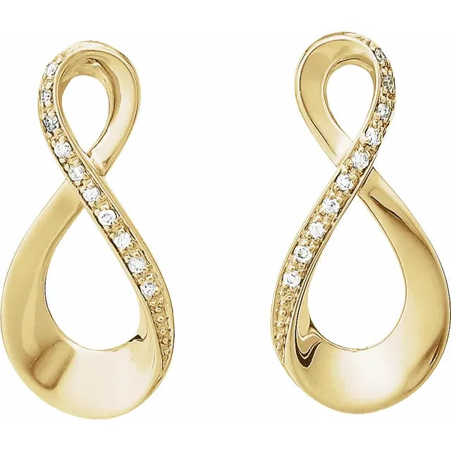 Diamond Infinity Earrings