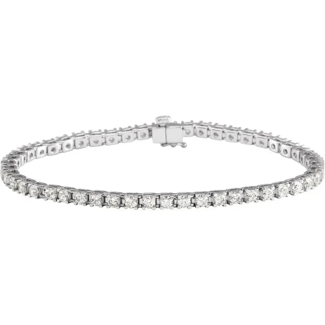 Natural Diamond Line Bracelet - 4ct