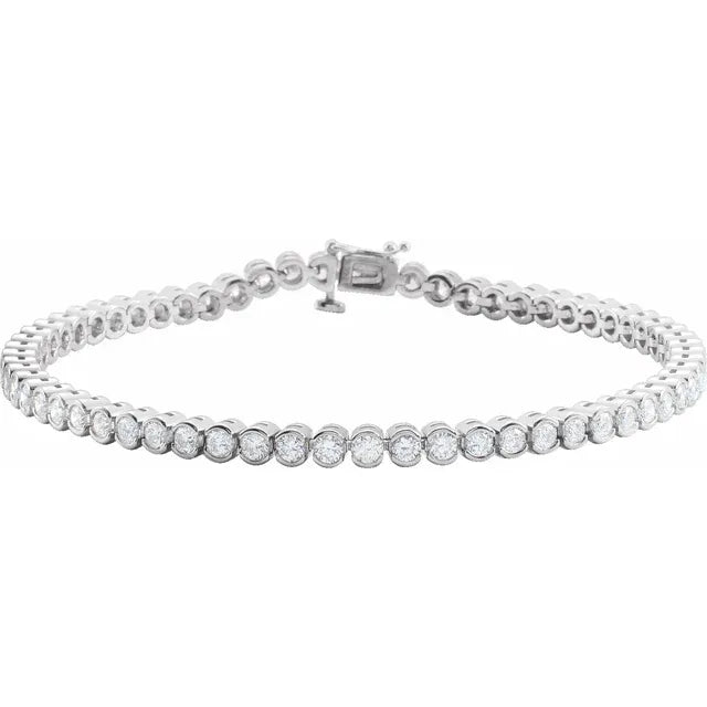 Natural Diamond Line (Tennis) Bracelet