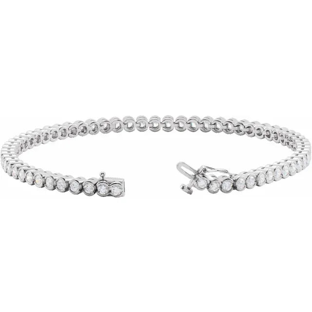 Natural Diamond Line (Tennis) Bracelet