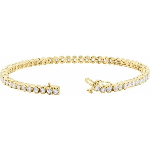 Natural Diamond Line (Tennis) Bracelet