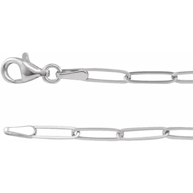 Paper Clip Style 18" Chain