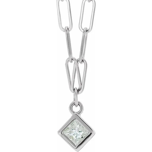 Natural Diamond Micro Bezel-Set Necklace