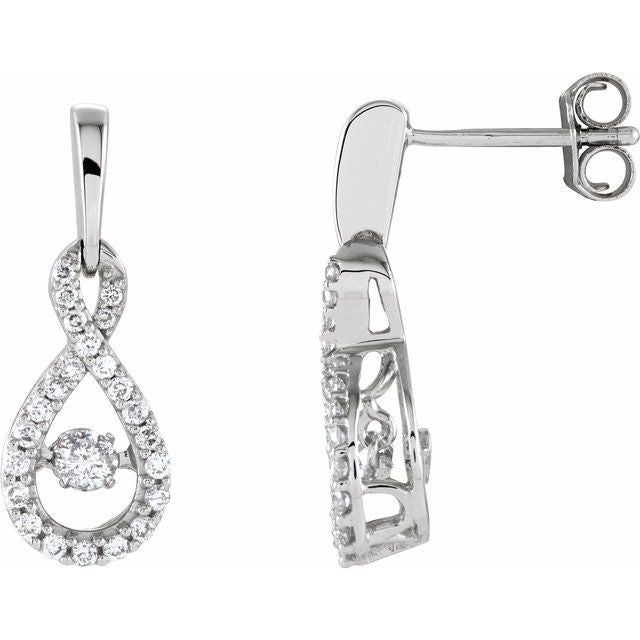 Diamond Infinity-Inspired Earrings