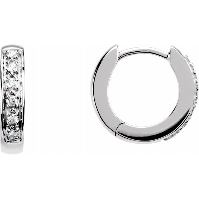 Diamond Hoop Earrings