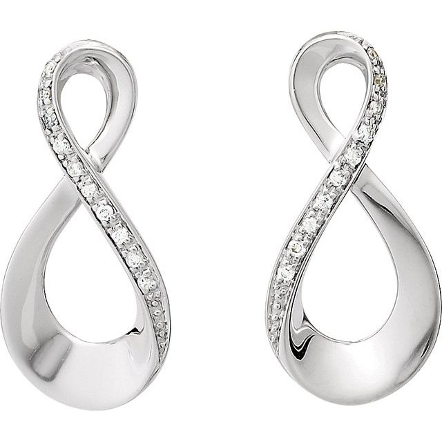 Diamond Infinity Earrings