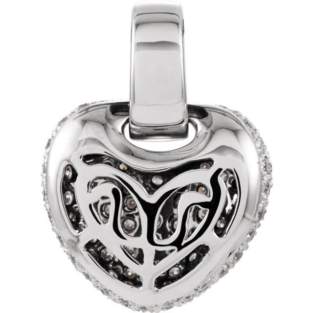 Diamond Pave Heart Pendant