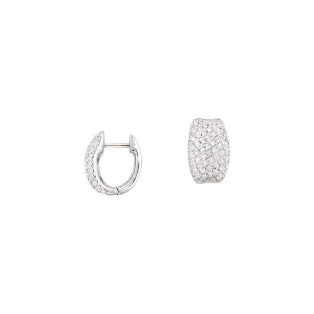 Pavé Hinged Diamond Earrings