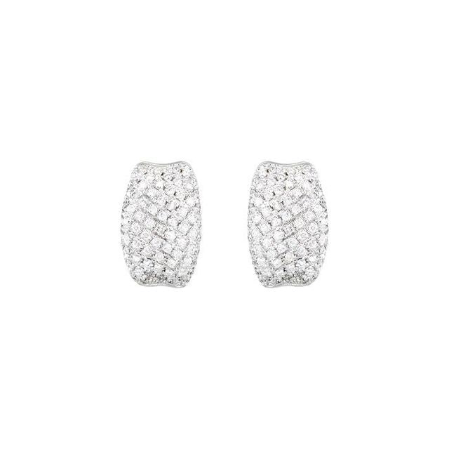 Pavé Hinged Diamond Earrings