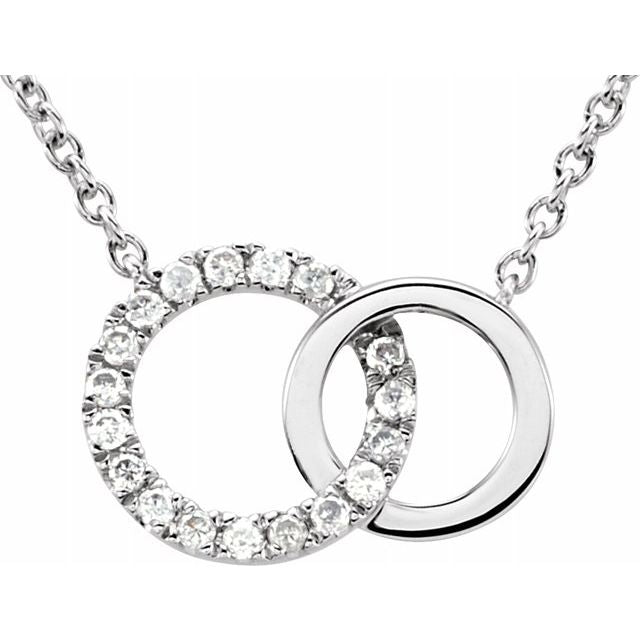 Diamond Circle 18" Necklace