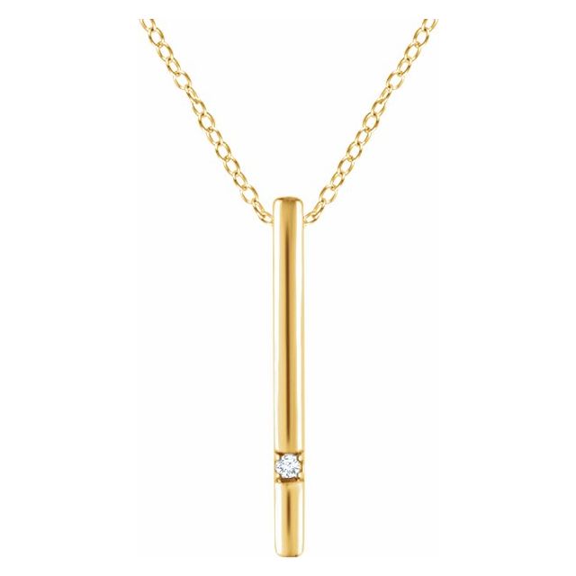 Diamond Bar 16-18" Necklace