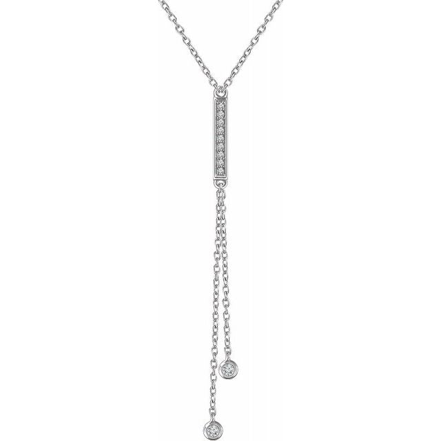 Diamond Bar Y 16-18" Necklace