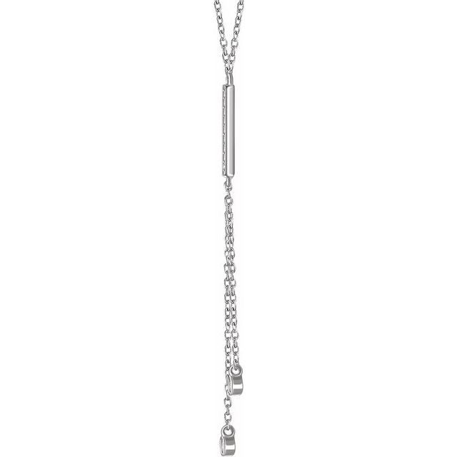 Diamond Bar Y 16-18" Necklace