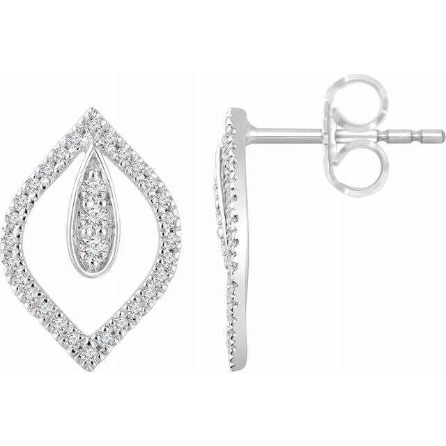 Diamond Teardrop Earrings