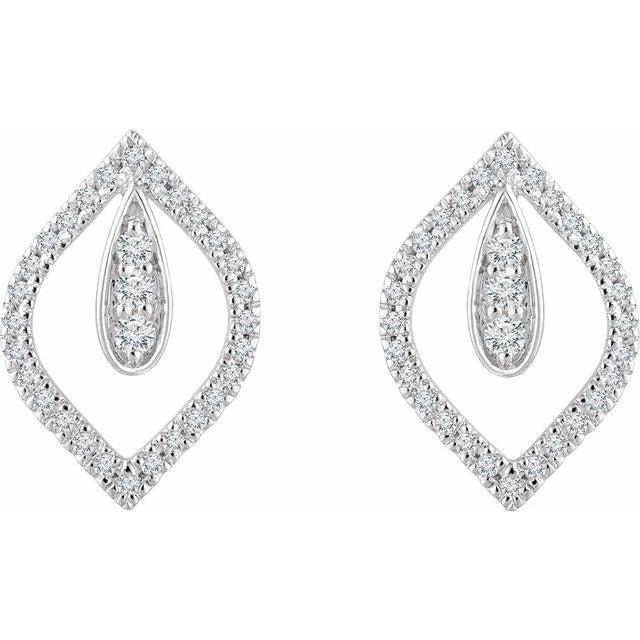 Diamond Teardrop Earrings