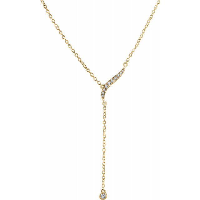 Diamond Y Necklace