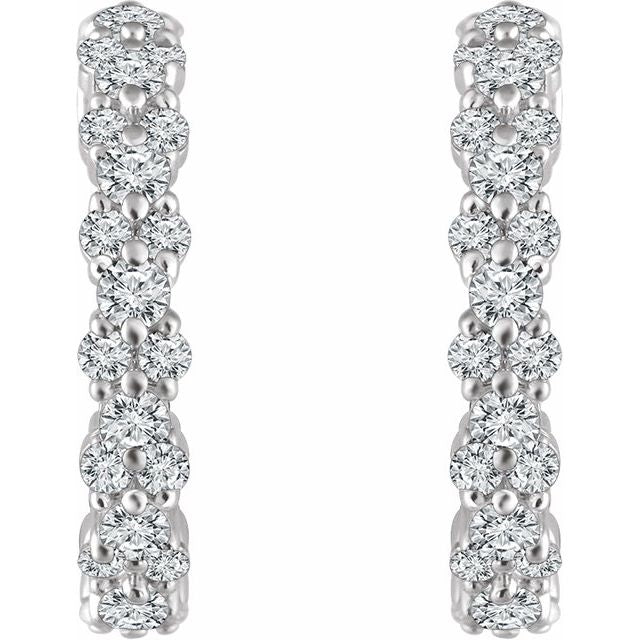 Diamond Hoop Earrings