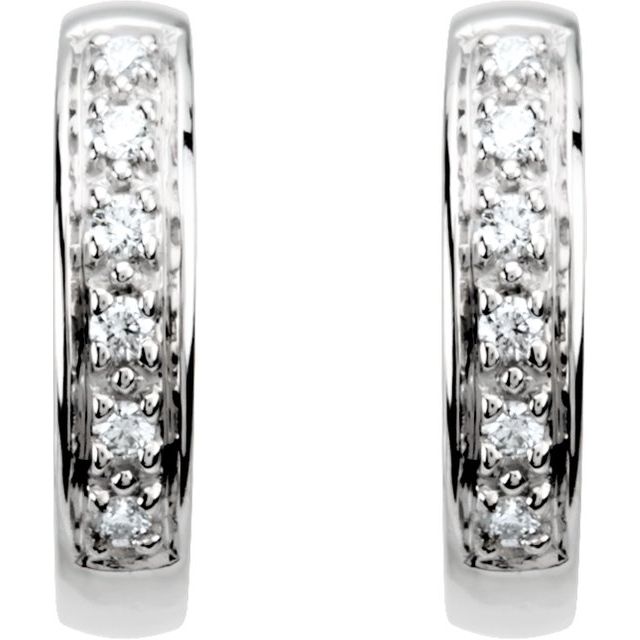 Diamond Hoop Earrings