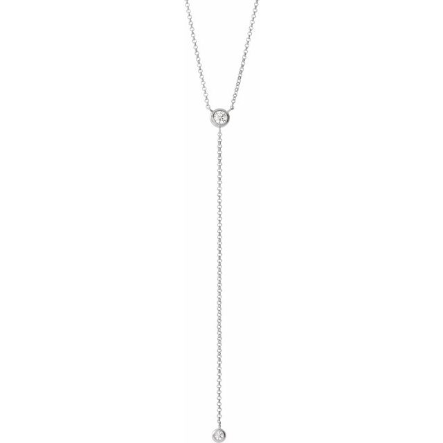 Diamond "Y" 15-17" Necklace