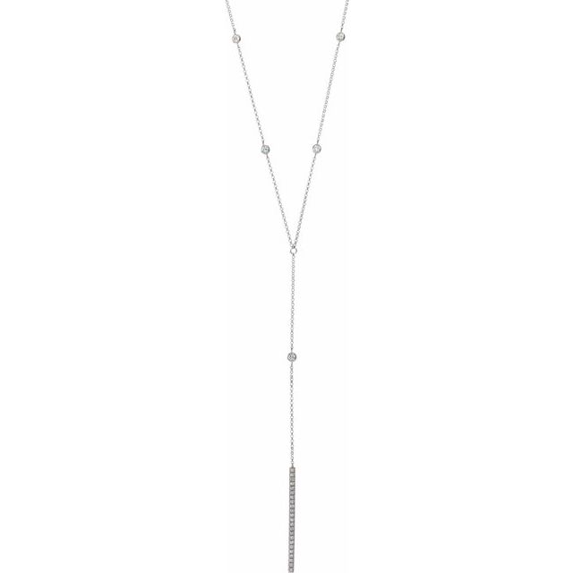 Diamond "Y" 15-17" Necklace