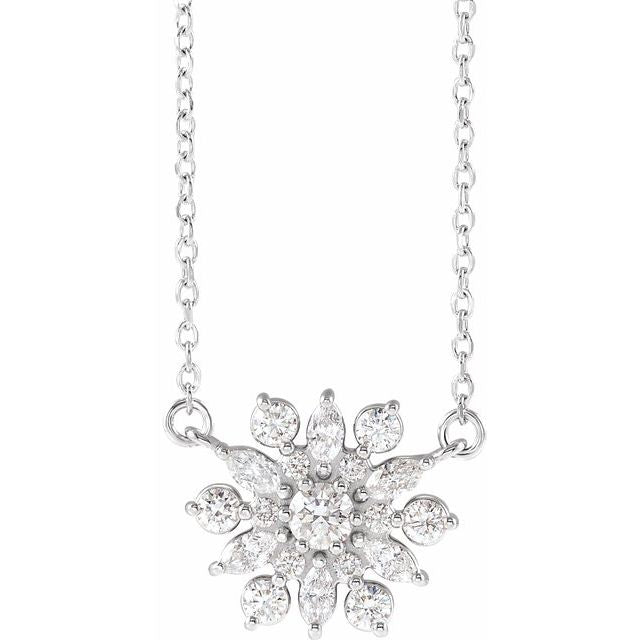 Diamond Vintage-Inspired 18" Necklace