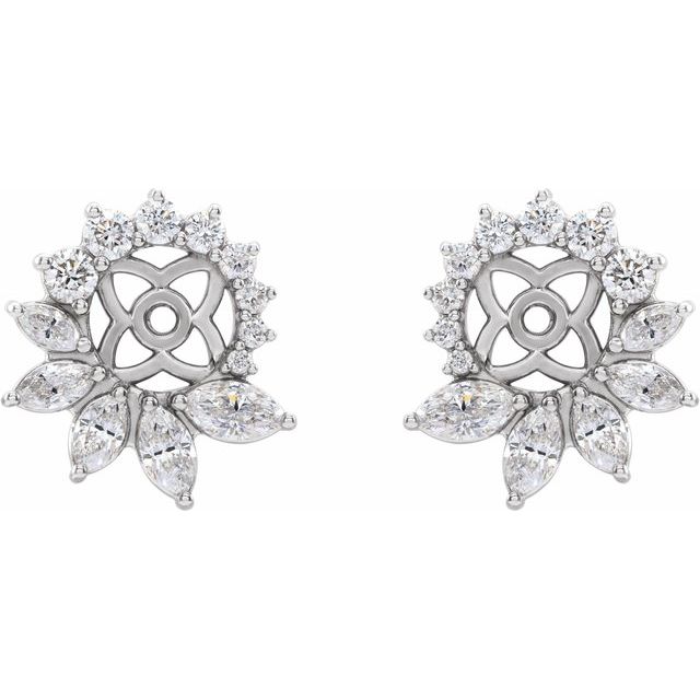 Natural Diamond Earring Jackets