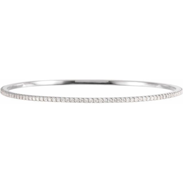 Diamond Stackable Bangle 8" Bracelet