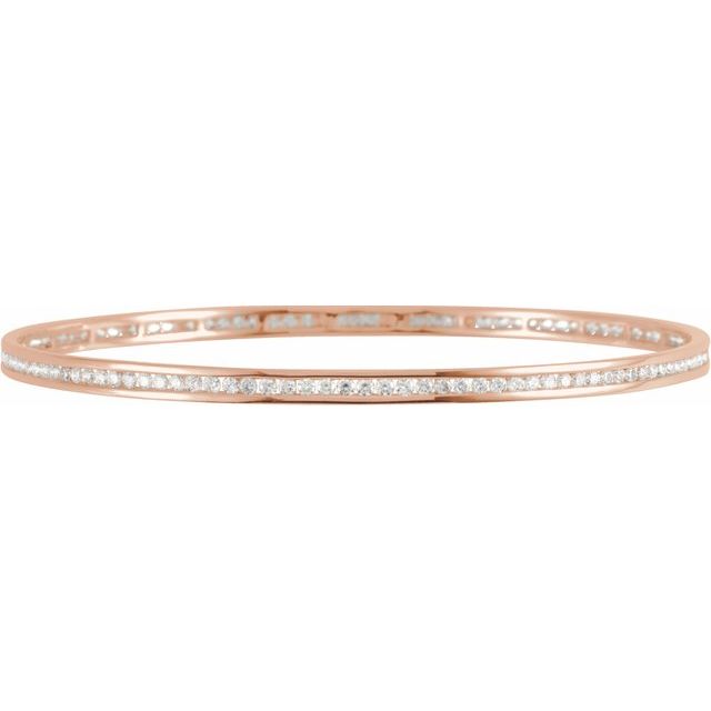 Diamond Stackable Bangle 8" Bracelet