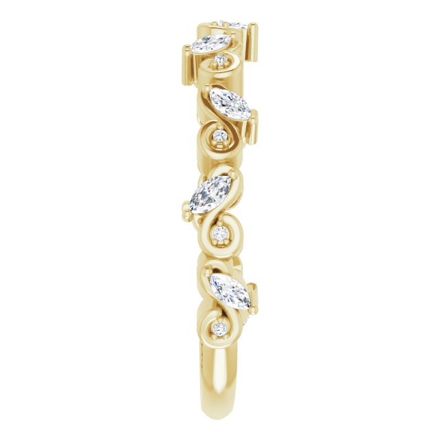 14K Yellow gold Diamond Anniversary Band