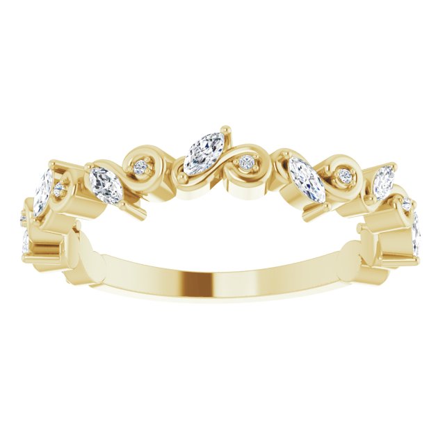 14K Yellow gold Diamond Anniversary Band