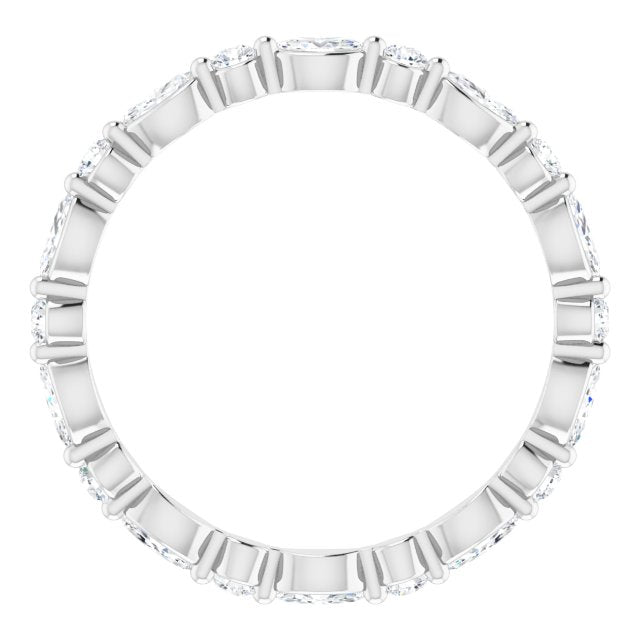 Marquise & Round Diamond Eternity Band