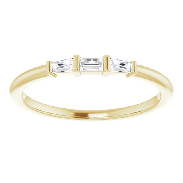 Diamond Straight Baguette Stackable Ring