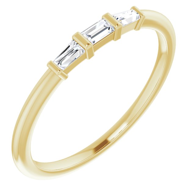 Diamond Straight Baguette Stackable Ring