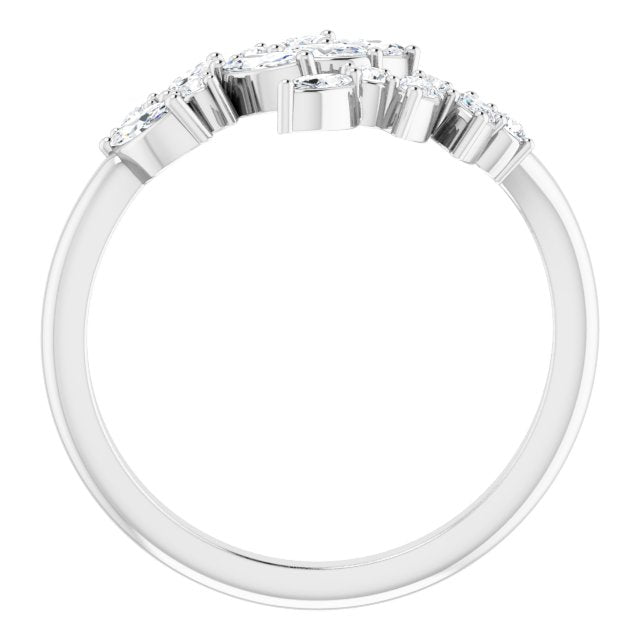 Diamond Bypass Ring