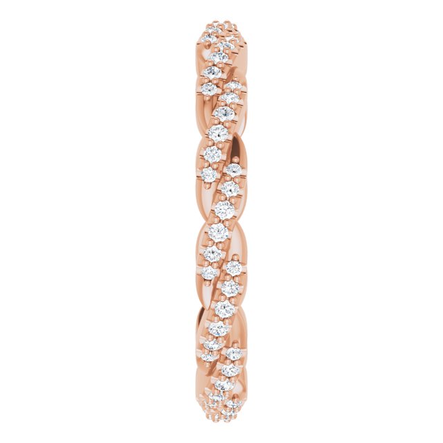 Diamond Twisted Eternity Band