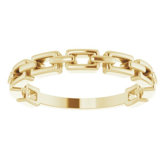 14K Yellow Chain Link Ring