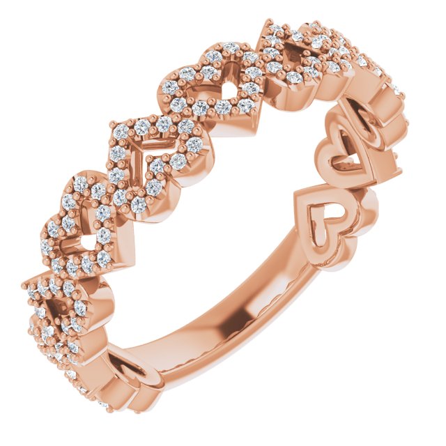 Diamond Stackable Heart Ring