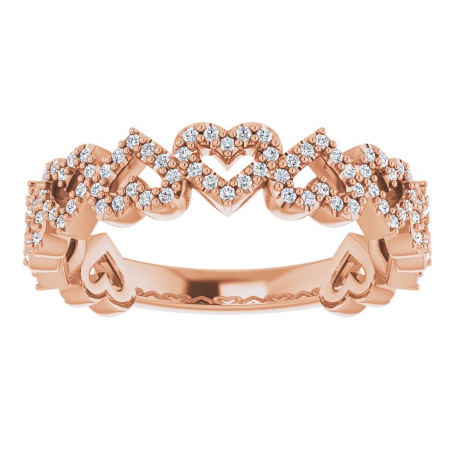 Diamond Stackable Heart Ring